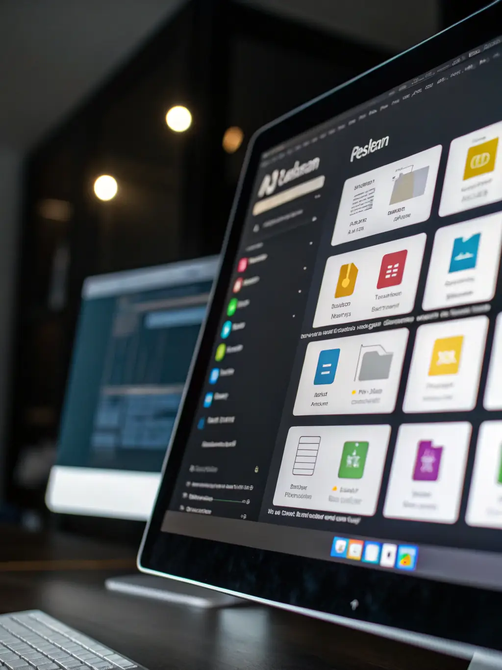 A detailed image of a document imaging system interface, showing various options for document management and workflow automation.